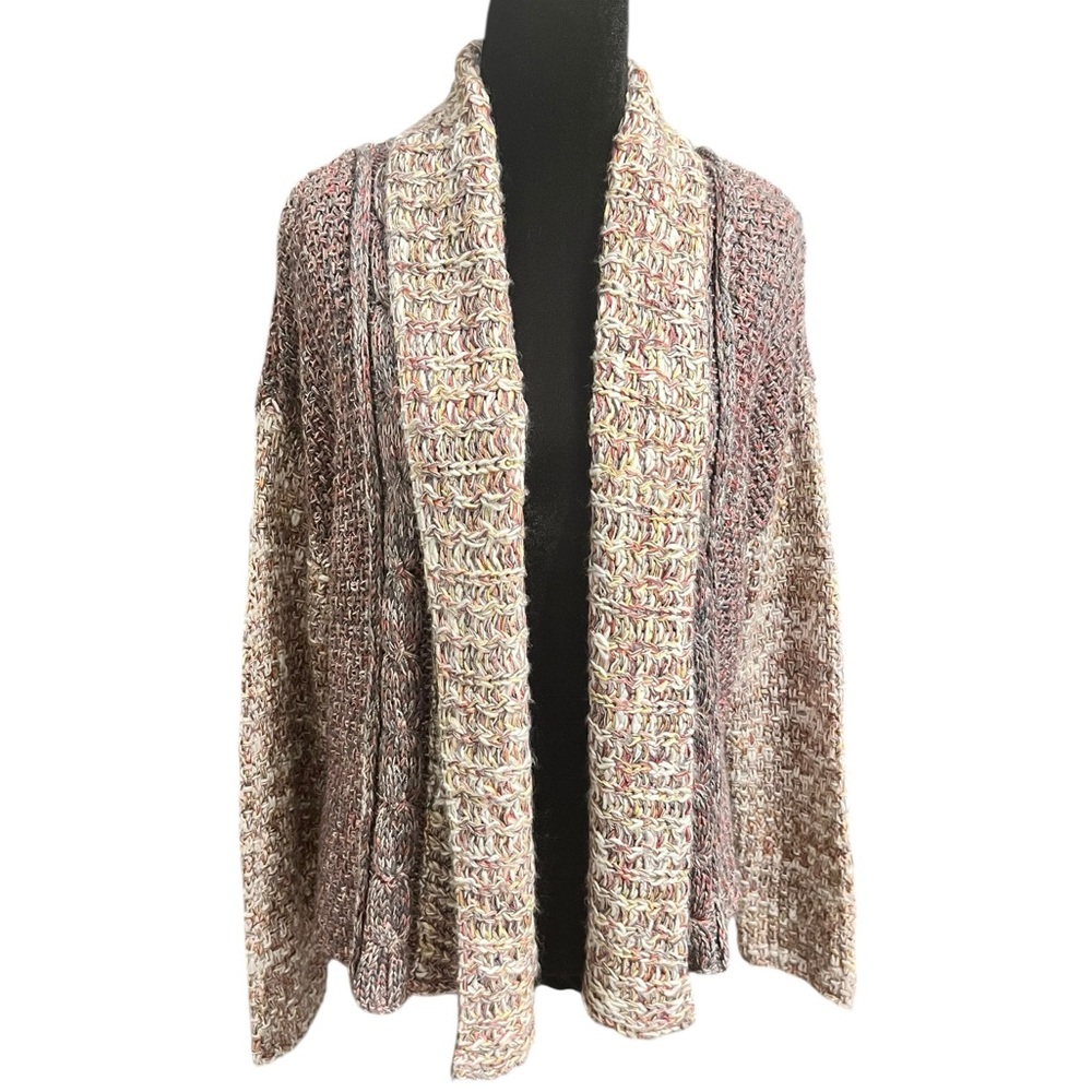 Anthropologie Multicolor Open-Front Cardigan